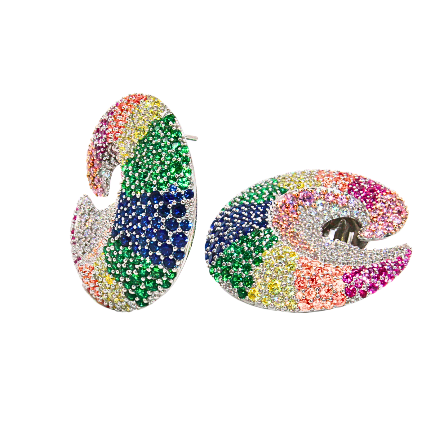Rainbow Snail Earing