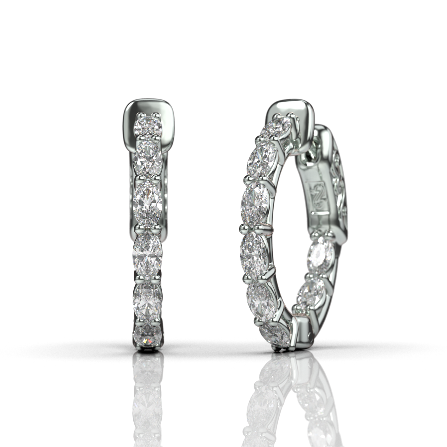Line Marquise Eternal Hoop
