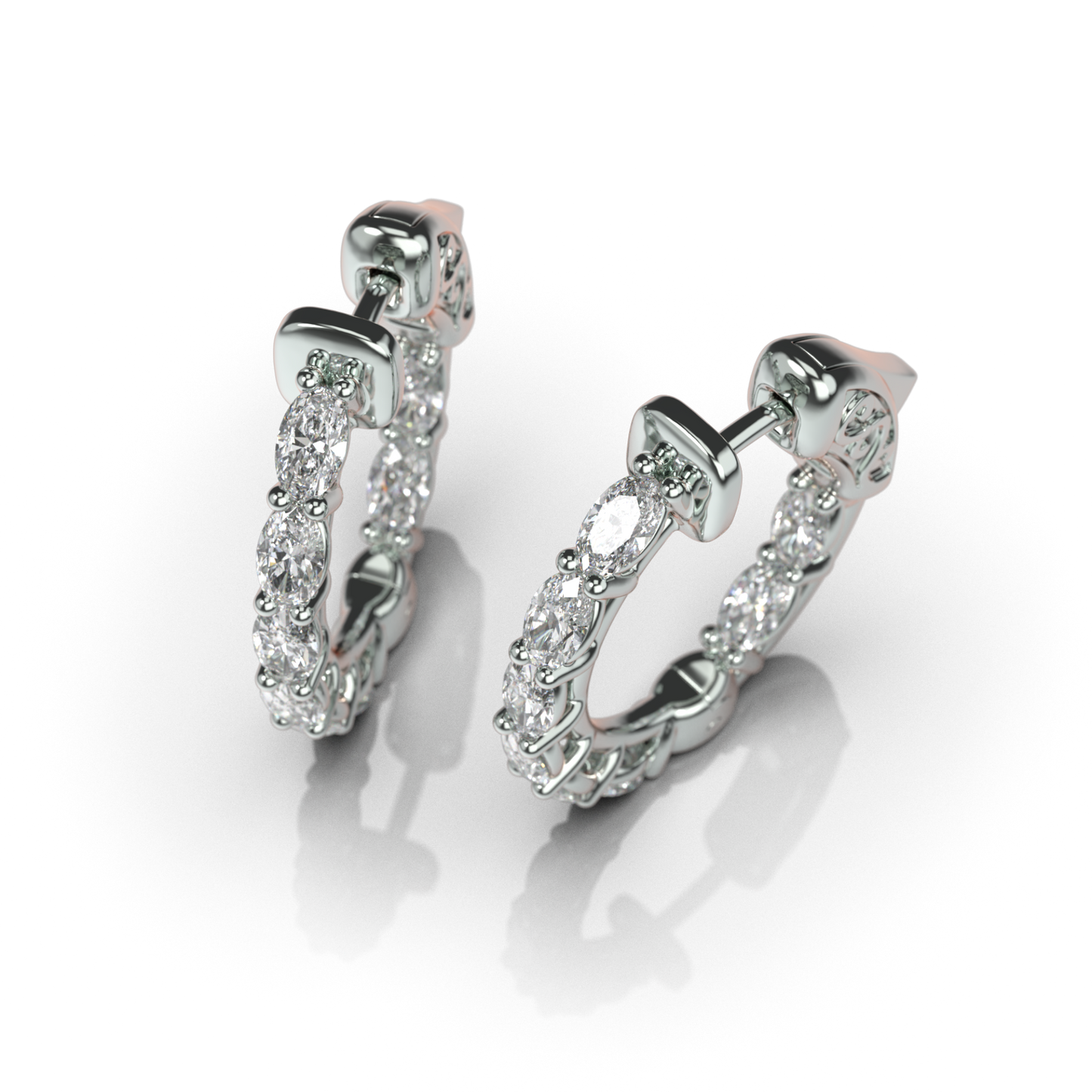 Line Marquise Eternal Hoop