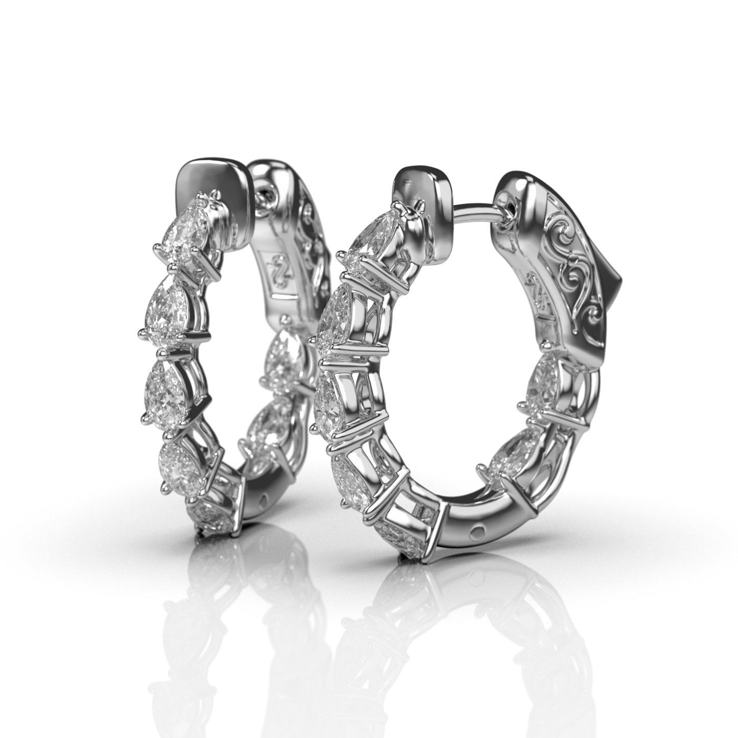 Line Pear Eternal Hoop