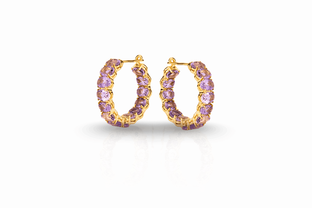 Oval Hoop Earings