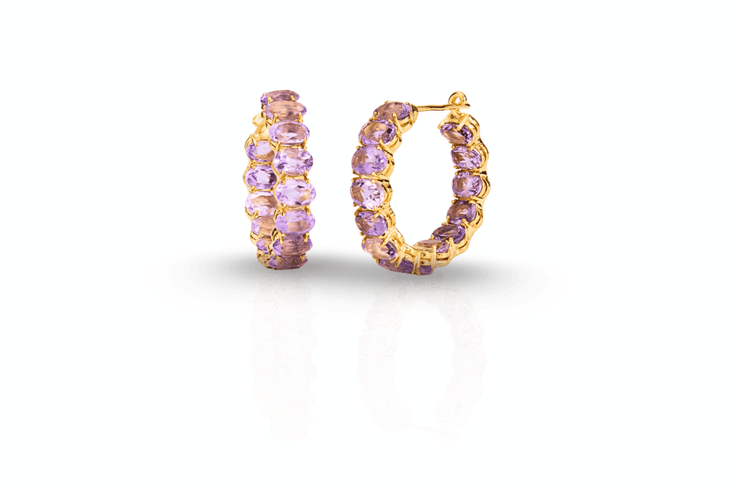 Oval Hoop Earings