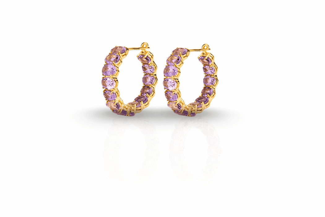 Oval Hoop Earings