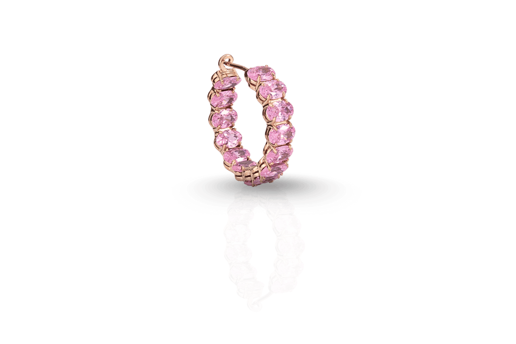 Oval Hoop Earings