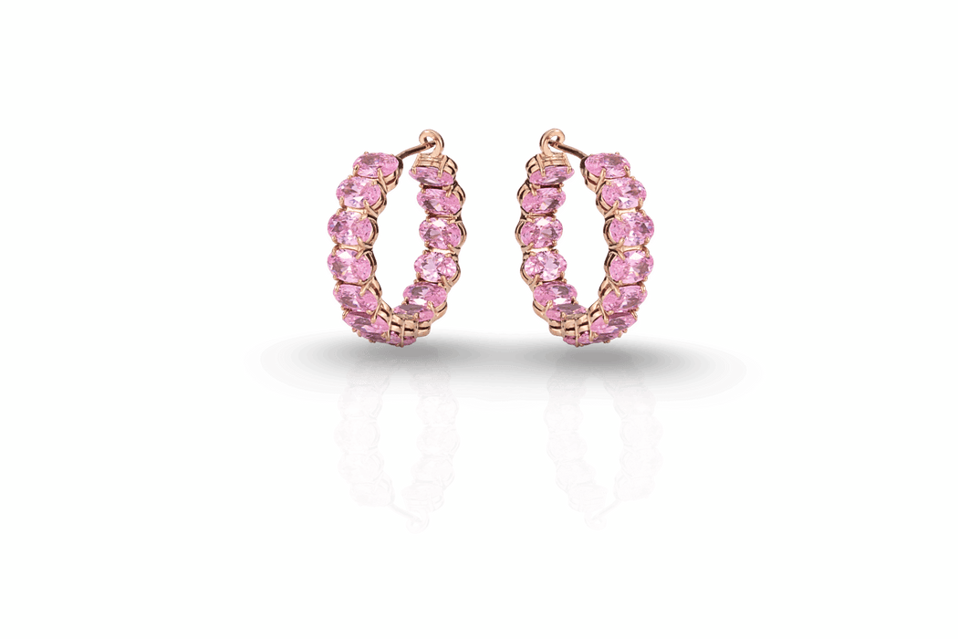 Oval Hoop Earings