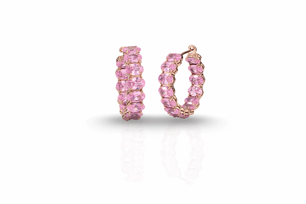 Oval Hoop Earings
