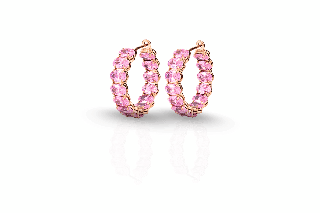 Oval Hoop Earings