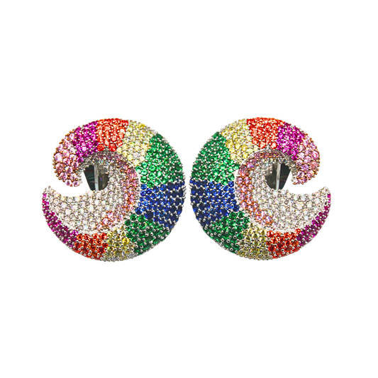 Rainbow Snail Earing