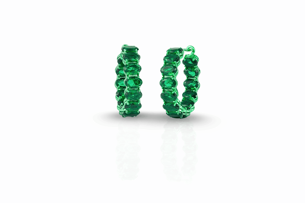 Oval Hoop Earings