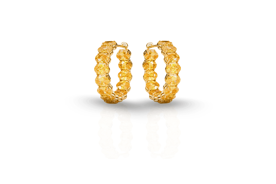 Oval Hoop Earings