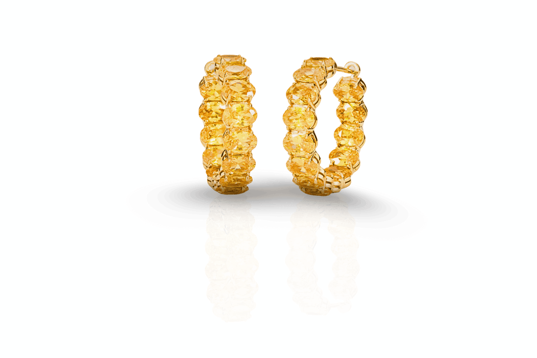 Oval Hoop Earings