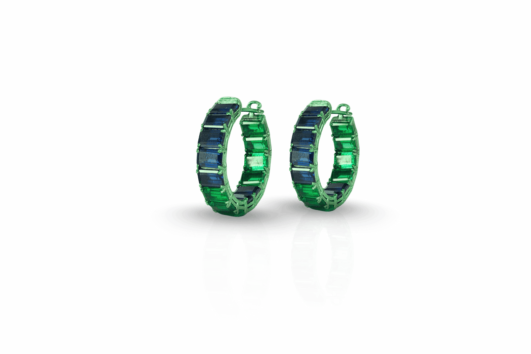 Baguette Stack Earings