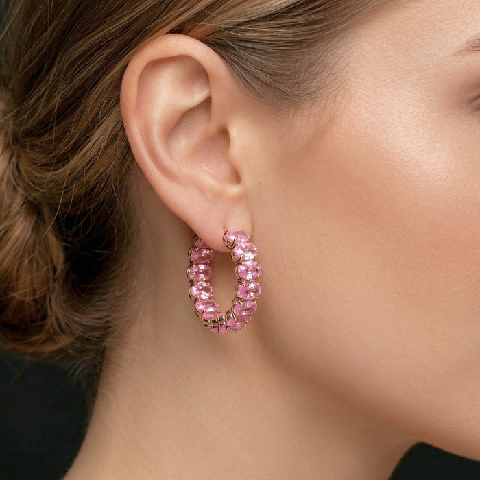 Oval Hoop Earings