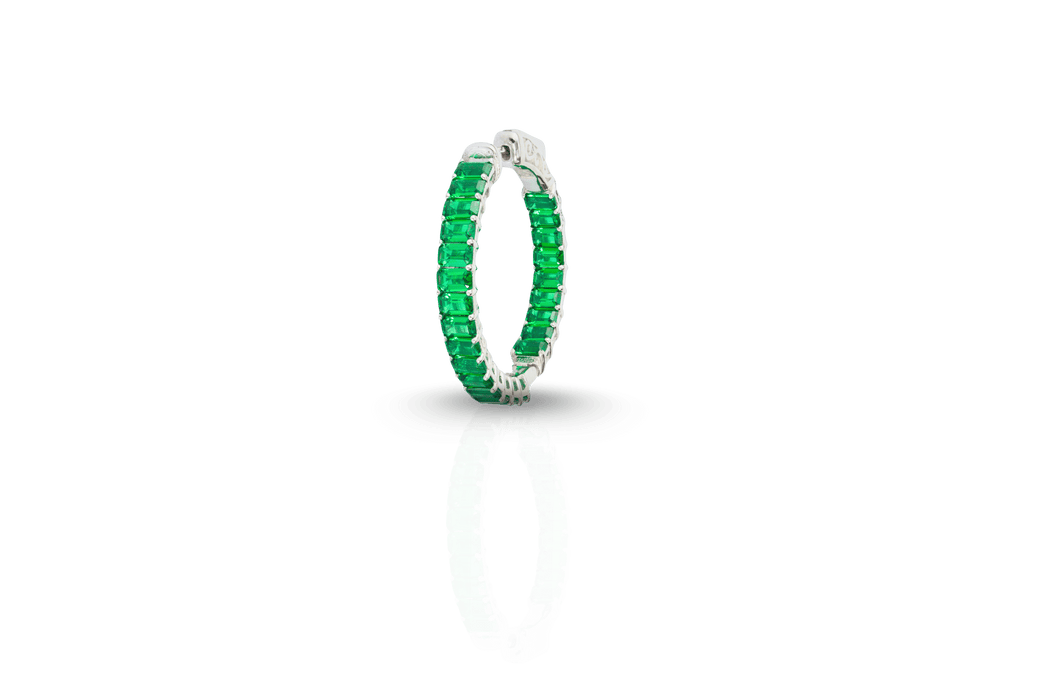 Baguette Hoop Earings
