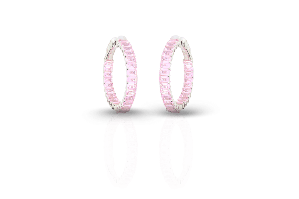 Baguette Hoop Earings