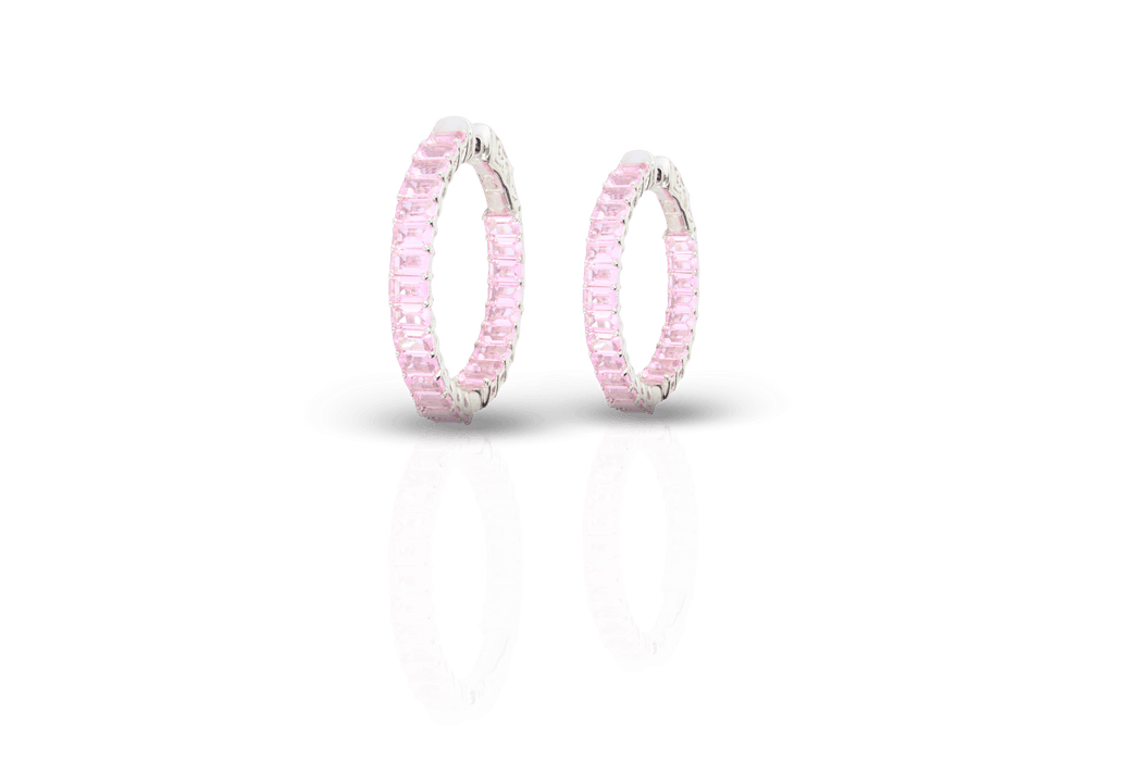 Baguette Hoop Earings