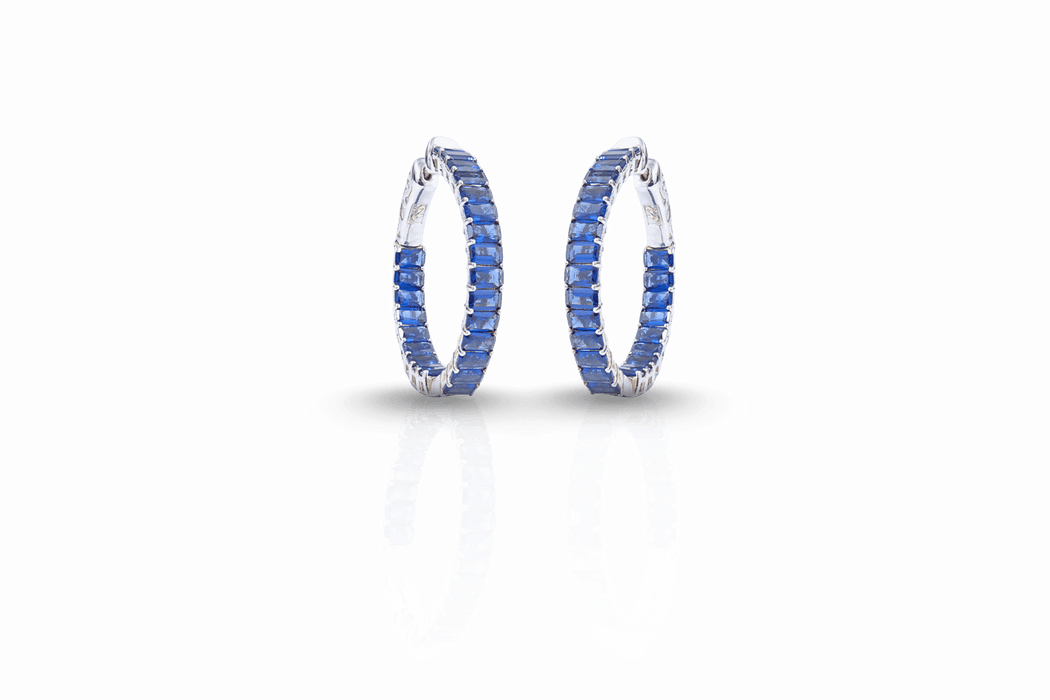Baguette Hoop Earings