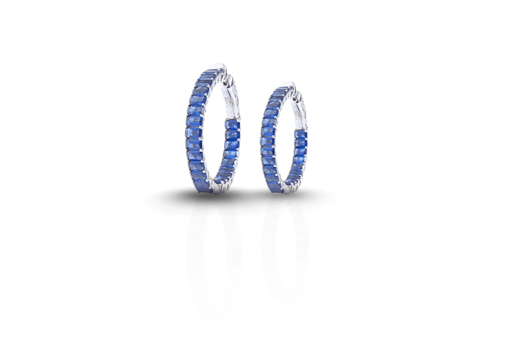 Baguette Hoop Earings